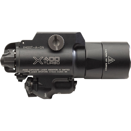 X400T-A-GN High-Candela LED WeaponLight + Laser